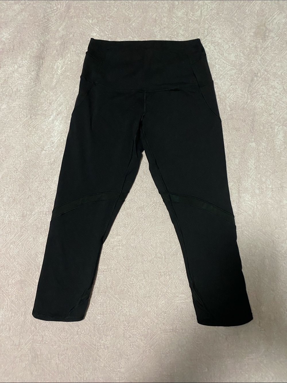 lululemon athletica Black Capri Leggings with High Waist